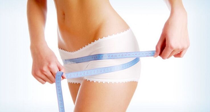 measure the volume of the hips while following the diet itself