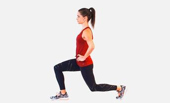 Lunges are an effective exercise for stimulating leg muscles. 